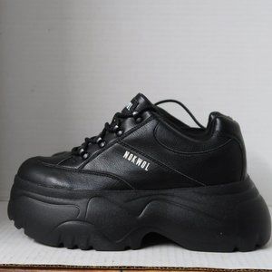 Nokwol Scripter Black Chunky Platform Sneakers